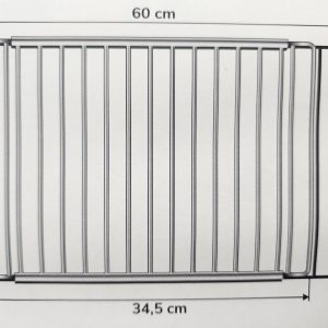 Universal extendable oven rack 350mm x 320mm to max 560mm x 320mm