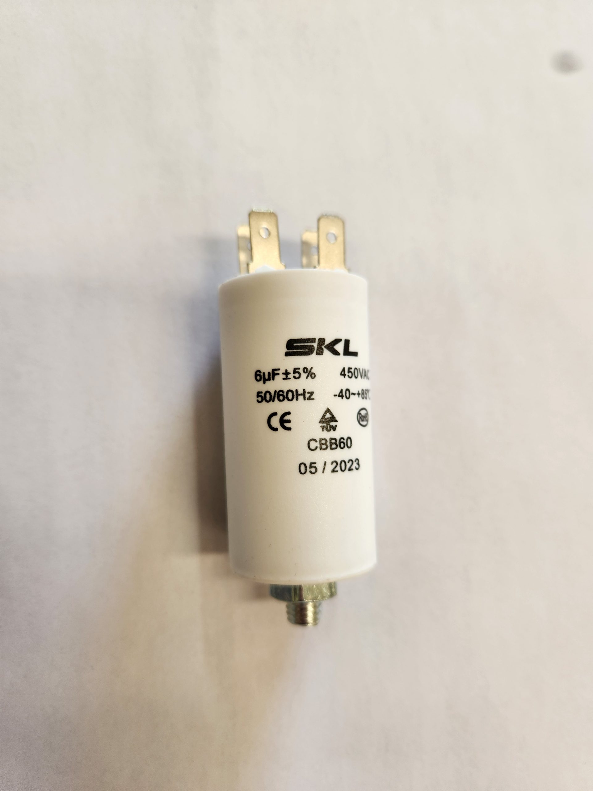 6UF Start Run Capacitor with 4 Terminals