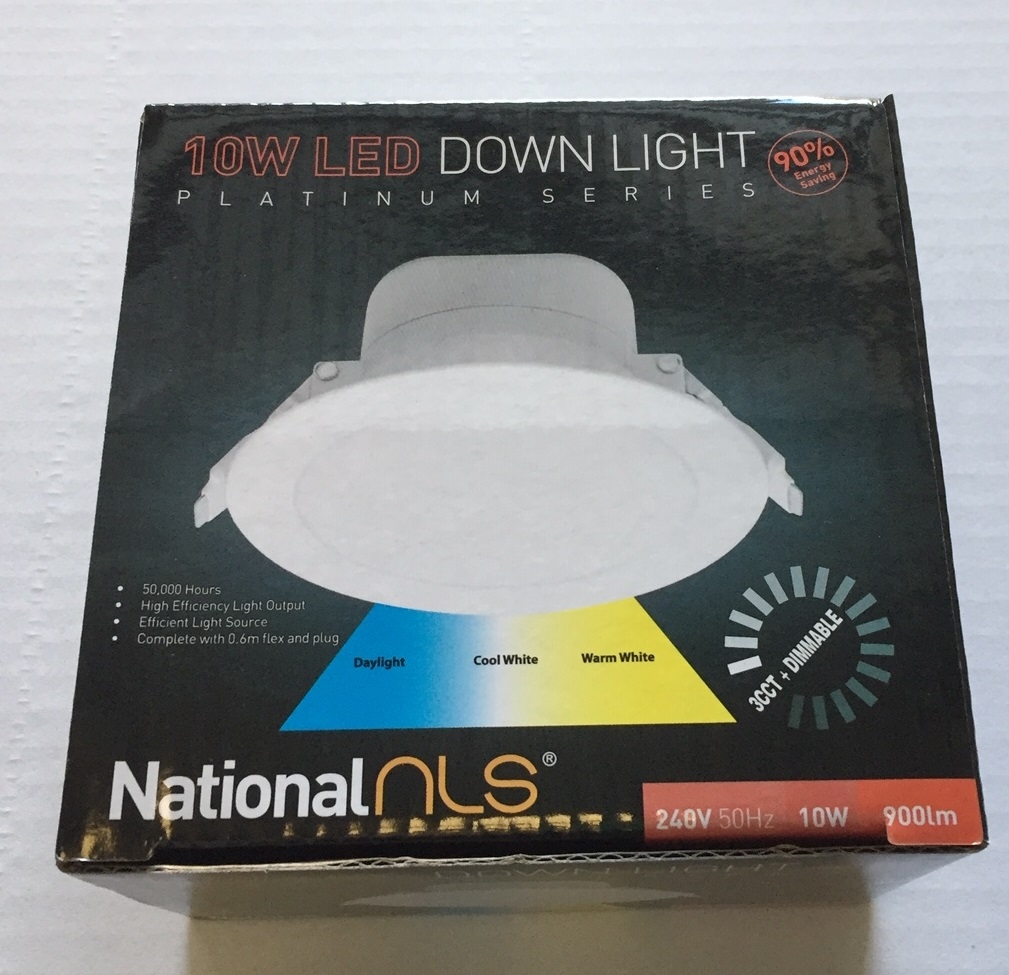 50 x 10w tri colour led dimmable downlight 90mm cut out - Image 3