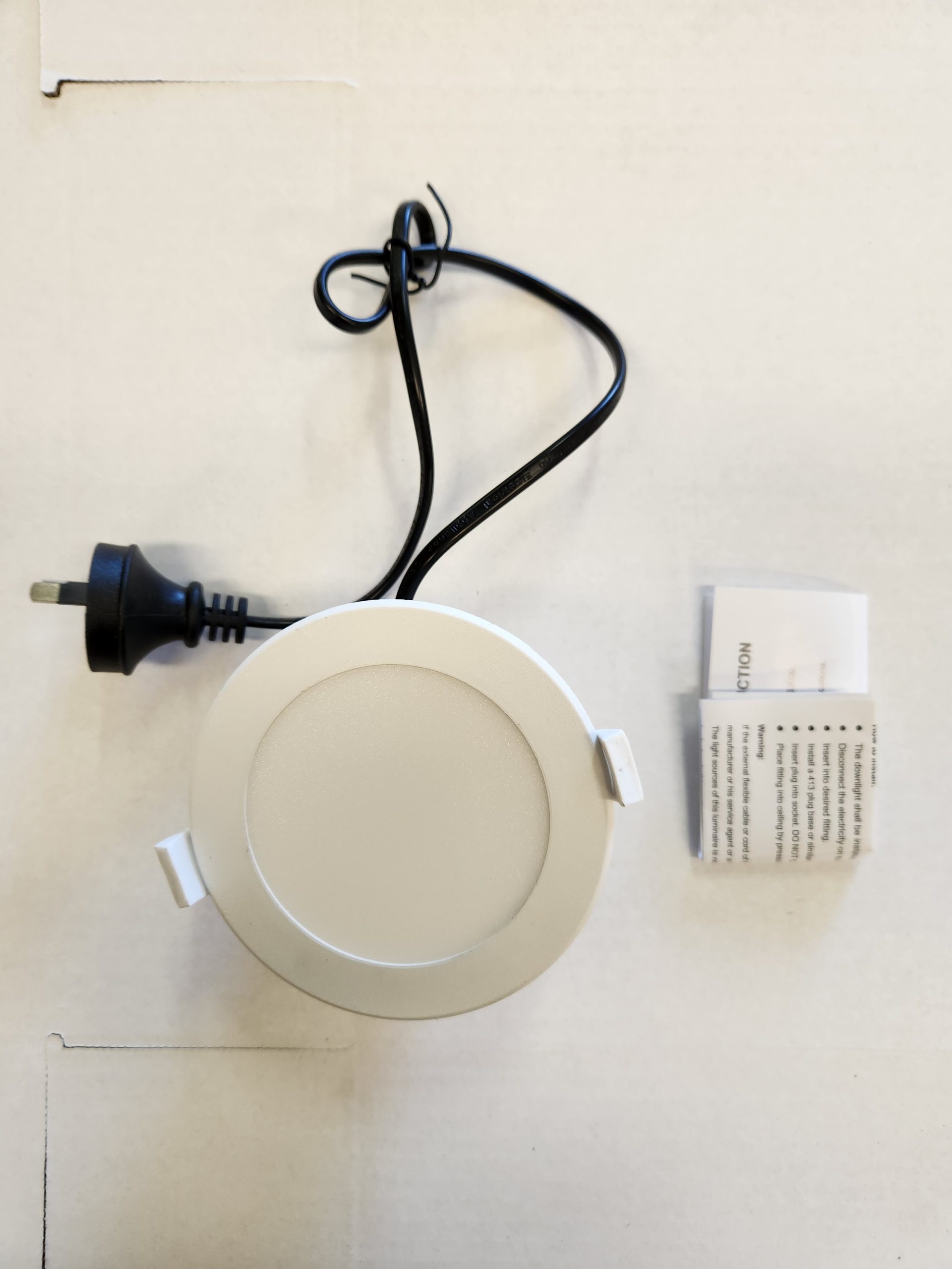 50 x 10w tri colour led dimmable downlight 90mm cut out