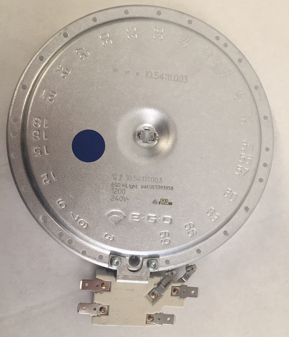 374063522 Ceramic Hotplate Element 1200W 10.54111.042 / 10.54113.034 165mm - Image 2