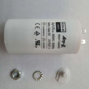 40UF Start Run Capacitor with 4 Terminals and Detachable Bolt