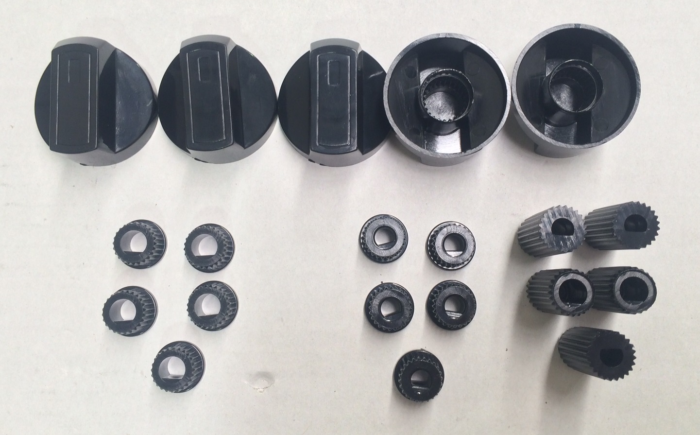 Oven Knobs Black 5pk