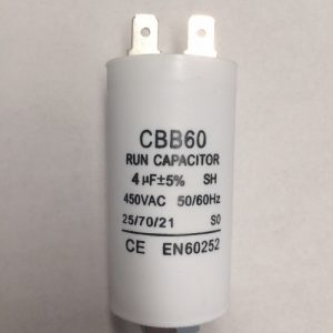 4UF Start Run Capacitor with 2 Terminals