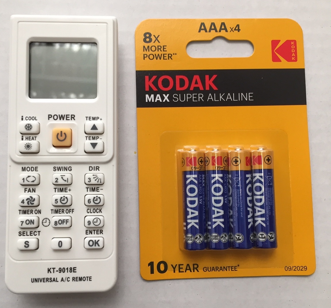 KT-9018E Universal Air Conditioner Remote Control - Image 4