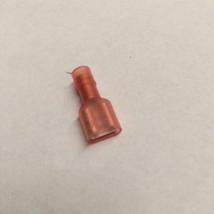 QCF1-6F Red Fully Insulated Quick Connect For Tab 6.3/0.8mm 100 Pack