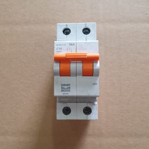 NHP 10 Amp MOD6 Miniature Circuit Breaker MCB C Curve 2 Pole 6kA